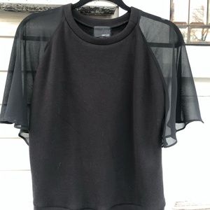 Greylin Black Sweatshirt Top